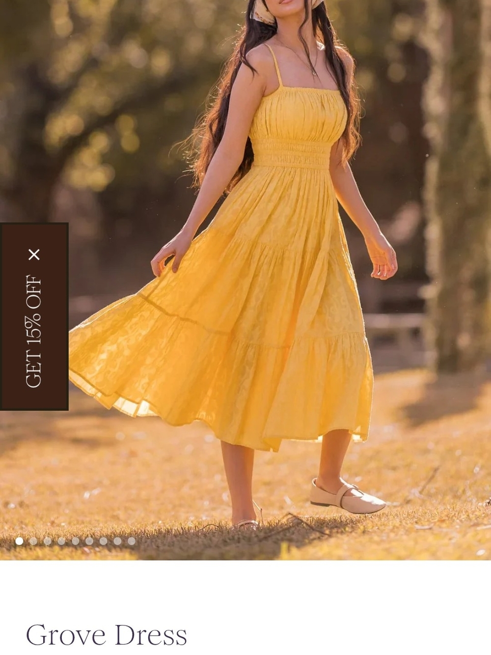 JessaKae Yellow Tiered Maxi Dress